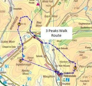 3 peaks walk map 3